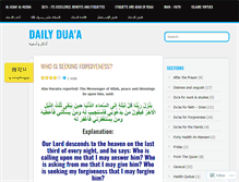 Tablet Screenshot of dailyduaa.com